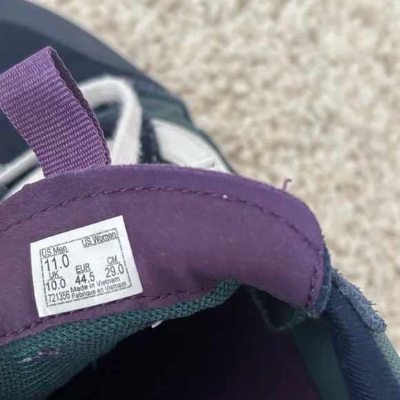 Mens Vans Green Blue Sneakers Size 11 - Picture 4 of 6